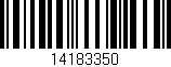 Código de barras (EAN, GTIN, SKU, ISBN): '14183350'