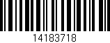 Código de barras (EAN, GTIN, SKU, ISBN): '14183718'