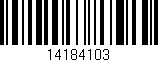Código de barras (EAN, GTIN, SKU, ISBN): '14184103'
