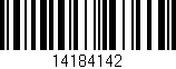 Código de barras (EAN, GTIN, SKU, ISBN): '14184142'