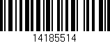Código de barras (EAN, GTIN, SKU, ISBN): '14185514'
