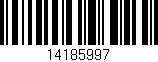 Código de barras (EAN, GTIN, SKU, ISBN): '14185997'