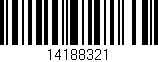 Código de barras (EAN, GTIN, SKU, ISBN): '14188321'