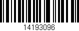 Código de barras (EAN, GTIN, SKU, ISBN): '14193096'