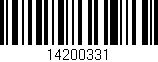 Código de barras (EAN, GTIN, SKU, ISBN): '14200331'