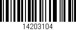 Código de barras (EAN, GTIN, SKU, ISBN): '14203104'