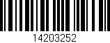 Código de barras (EAN, GTIN, SKU, ISBN): '14203252'