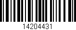 Código de barras (EAN, GTIN, SKU, ISBN): '14204431'