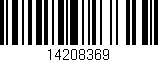 Código de barras (EAN, GTIN, SKU, ISBN): '14208369'