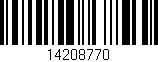Código de barras (EAN, GTIN, SKU, ISBN): '14208770'