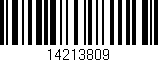 Código de barras (EAN, GTIN, SKU, ISBN): '14213809'