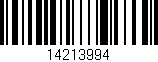 Código de barras (EAN, GTIN, SKU, ISBN): '14213994'