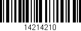 Código de barras (EAN, GTIN, SKU, ISBN): '14214210'