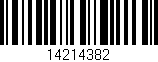Código de barras (EAN, GTIN, SKU, ISBN): '14214382'