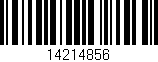 Código de barras (EAN, GTIN, SKU, ISBN): '14214856'