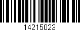 Código de barras (EAN, GTIN, SKU, ISBN): '14215023'