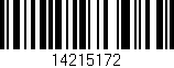 Código de barras (EAN, GTIN, SKU, ISBN): '14215172'