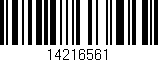 Código de barras (EAN, GTIN, SKU, ISBN): '14216561'