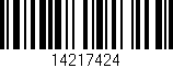 Código de barras (EAN, GTIN, SKU, ISBN): '14217424'