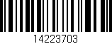 Código de barras (EAN, GTIN, SKU, ISBN): '14223703'