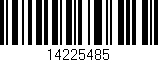 Código de barras (EAN, GTIN, SKU, ISBN): '14225485'