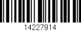Código de barras (EAN, GTIN, SKU, ISBN): '14227914'