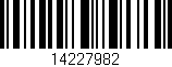 Código de barras (EAN, GTIN, SKU, ISBN): '14227982'