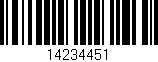 Código de barras (EAN, GTIN, SKU, ISBN): '14234451'