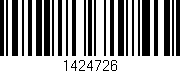 Código de barras (EAN, GTIN, SKU, ISBN): '1424726'