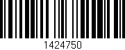 Código de barras (EAN, GTIN, SKU, ISBN): '1424750'