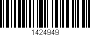Código de barras (EAN, GTIN, SKU, ISBN): '1424949'