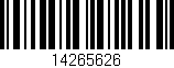 Código de barras (EAN, GTIN, SKU, ISBN): '14265626'