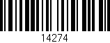Código de barras (EAN, GTIN, SKU, ISBN): '14274'
