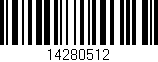 Código de barras (EAN, GTIN, SKU, ISBN): '14280512'
