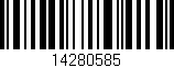 Código de barras (EAN, GTIN, SKU, ISBN): '14280585'