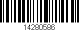 Código de barras (EAN, GTIN, SKU, ISBN): '14280586'