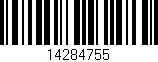 Código de barras (EAN, GTIN, SKU, ISBN): '14284755'