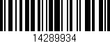 Código de barras (EAN, GTIN, SKU, ISBN): '14289934'