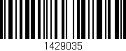 Código de barras (EAN, GTIN, SKU, ISBN): '1429035'