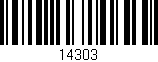 Código de barras (EAN, GTIN, SKU, ISBN): '14303'
