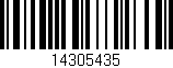 Código de barras (EAN, GTIN, SKU, ISBN): '14305435'