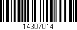 Código de barras (EAN, GTIN, SKU, ISBN): '14307014'