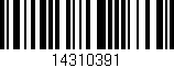 Código de barras (EAN, GTIN, SKU, ISBN): '14310391'