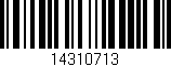 Código de barras (EAN, GTIN, SKU, ISBN): '14310713'