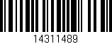Código de barras (EAN, GTIN, SKU, ISBN): '14311489'