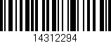 Código de barras (EAN, GTIN, SKU, ISBN): '14312294'