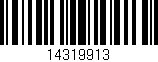 Código de barras (EAN, GTIN, SKU, ISBN): '14319913'