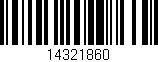 Código de barras (EAN, GTIN, SKU, ISBN): '14321860'