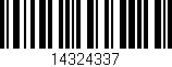 Código de barras (EAN, GTIN, SKU, ISBN): '14324337'