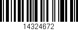 Código de barras (EAN, GTIN, SKU, ISBN): '14324672'